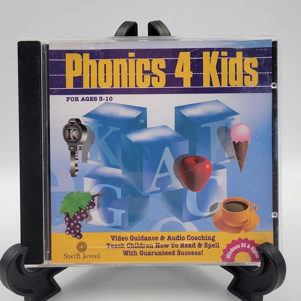 Phonics 4 For Kids Children Cosmic PC Software Windows 98/2000/XP CD-ROM